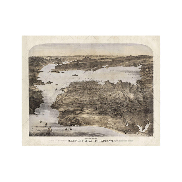 BIRD'S EYE VIEW of the CITY of SAN FRANCISCO - Foundry
