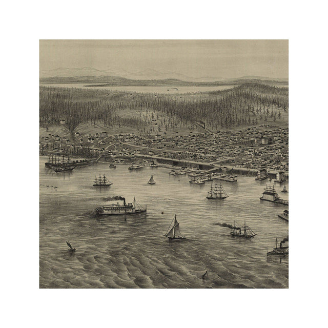 BIRD'S EYE VIEW of the CITY of SEATTLE - Foundry