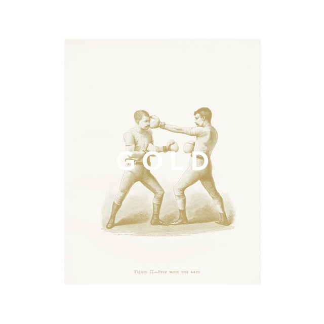 Boxing Illustration - Figure II - STOP with the LEFT - Foundry