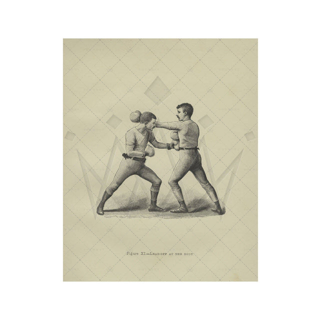 Boxing Illustration - Figure XI - LEAD OFF at the BODY - Foundry