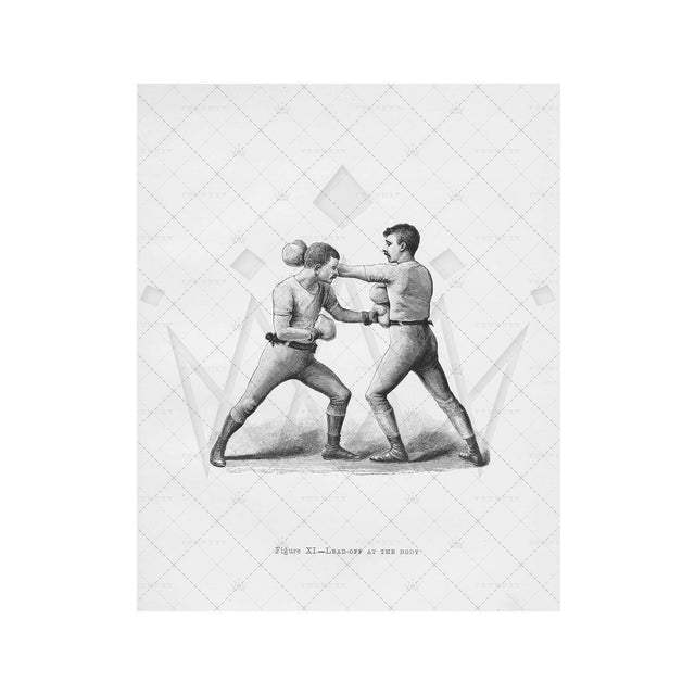 Boxing Illustration - Figure XI - LEAD OFF at the BODY - Foundry