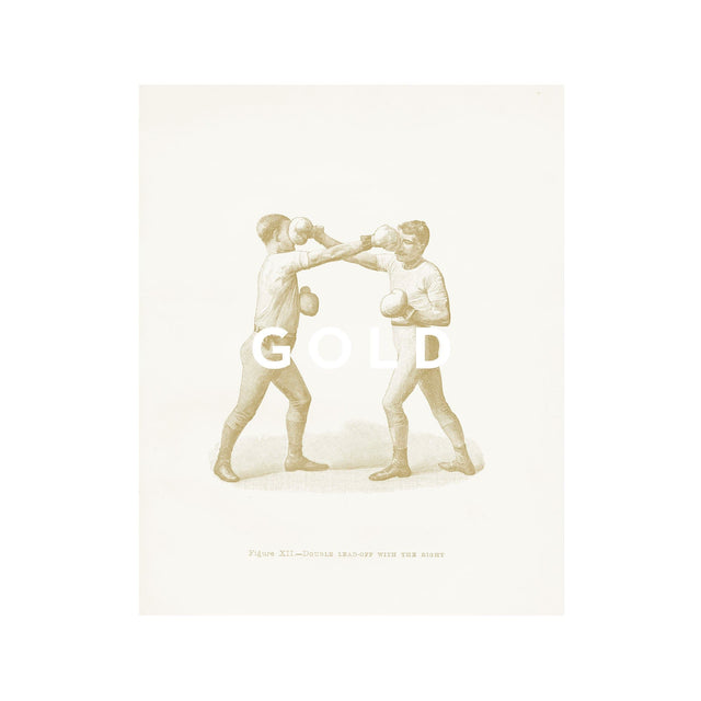 Boxing Illustration - Figure XII - DOUBLE LEAD-OFF with the RIGHT - Foundry