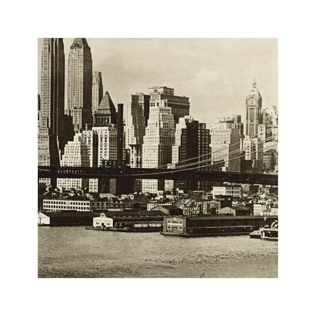 BROOKLYN BRIDGE & LOWER MANHATTAN SKYLINE Postcard - Foundry