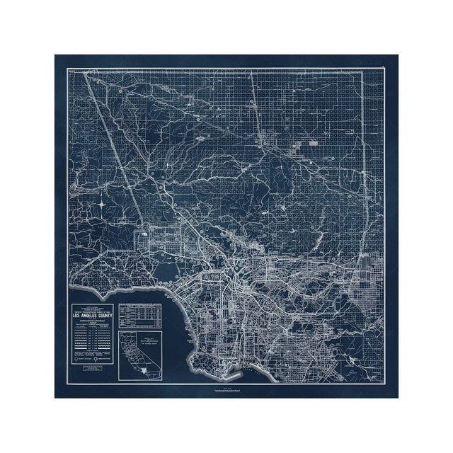 CALIFORNIA - LOS ANGELES Map - Foundry