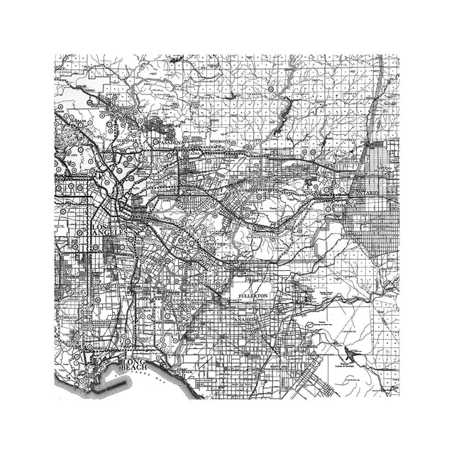 CALIFORNIA - LOS ANGELES Map - Foundry