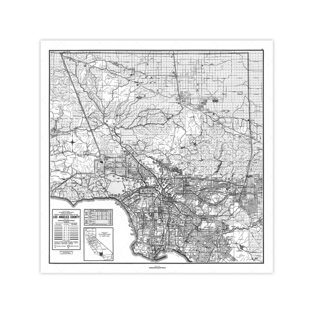 CALIFORNIA - LOS ANGELES Map - Foundry