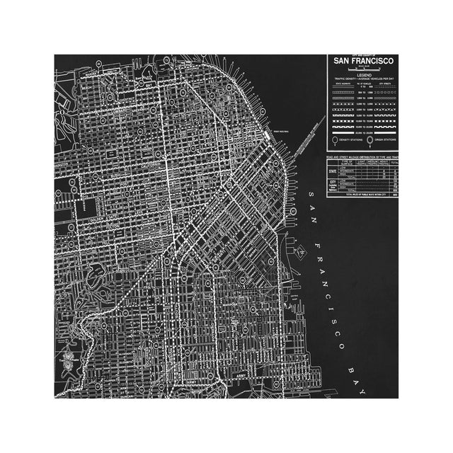 CALIFORNIA - SAN FRANCISCO Map - Foundry