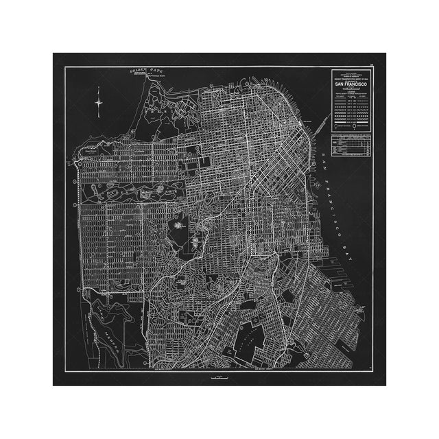 CALIFORNIA - SAN FRANCISCO Map - Foundry