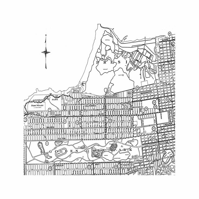 CALIFORNIA - SAN FRANCISCO Map - Foundry