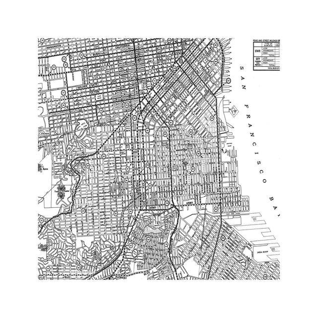 CALIFORNIA - SAN FRANCISCO Map - Foundry