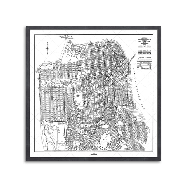 CALIFORNIA - SAN FRANCISCO Map - Foundry