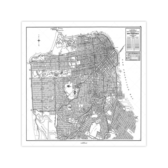 CALIFORNIA - SAN FRANCISCO Map - Foundry