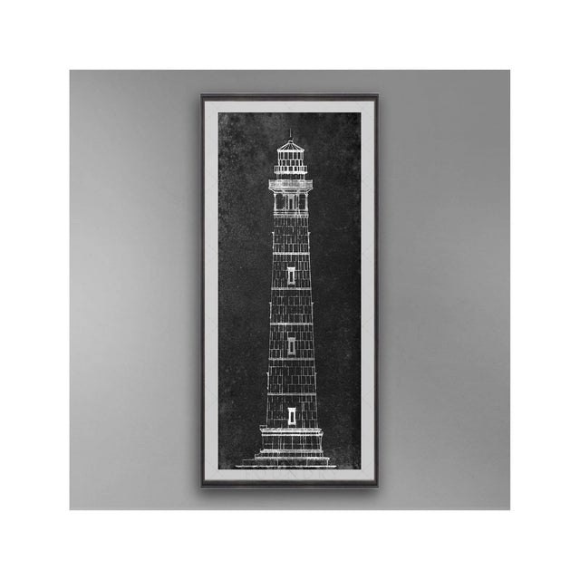 CAPE HENRY LIGHTHOUSE Blueprint - ELEVATION - Foundry