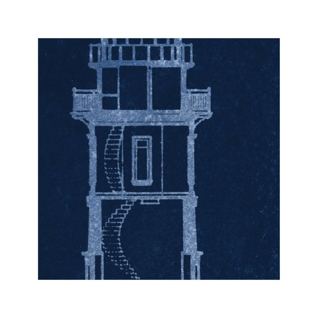 CAPE HENRY LIGHTHOUSE Blueprint - SECTION - Foundry