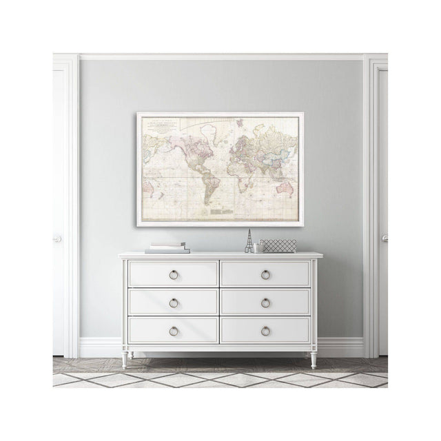 CHART of the WORLD on MERCATORS PROJECTION - Foundry