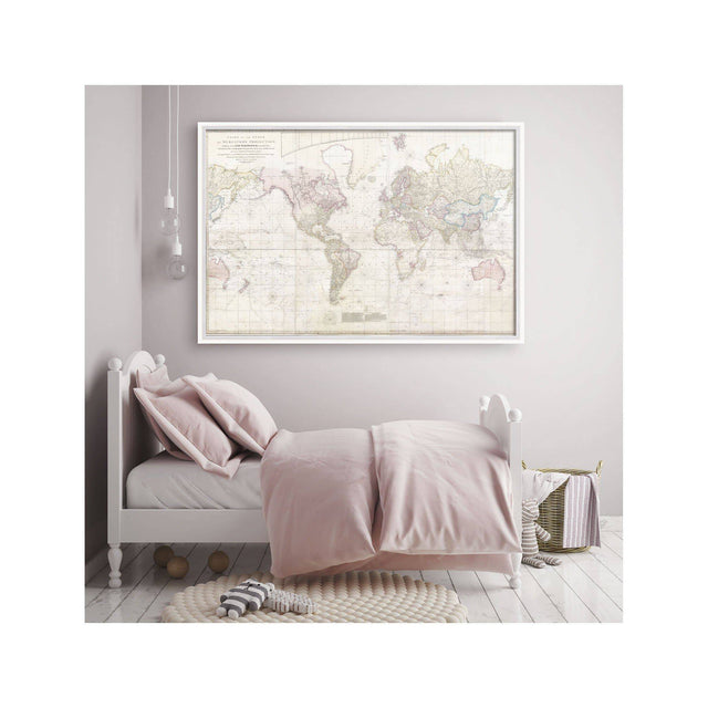 CHART of the WORLD on MERCATORS PROJECTION - Foundry