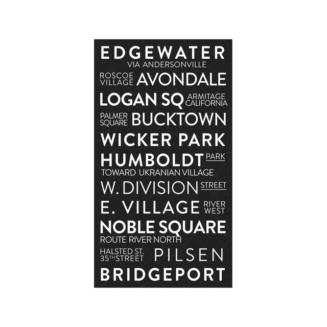 CHICAGO ILLINOIS Bus Scroll - EDGEWATER - Foundry