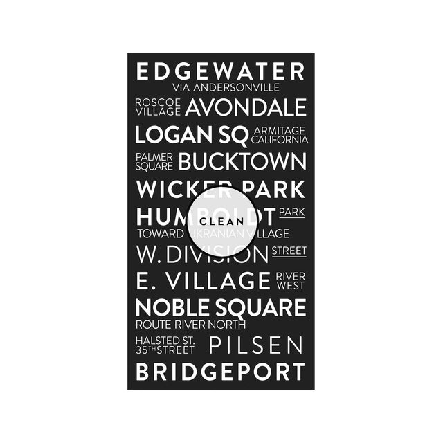 CHICAGO ILLINOIS Bus Scroll - EDGEWATER - Foundry