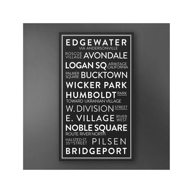 CHICAGO ILLINOIS Bus Scroll - EDGEWATER - Foundry