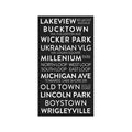 CHICAGO ILLINOIS Bus Scroll - LAKEVIEW - Foundry