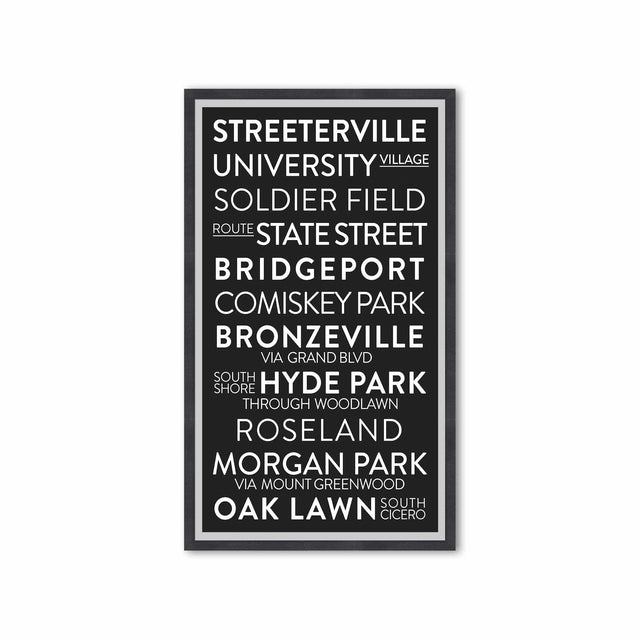 CHICAGO ILLINOIS Bus Scroll - STREETERVILLE - Foundry