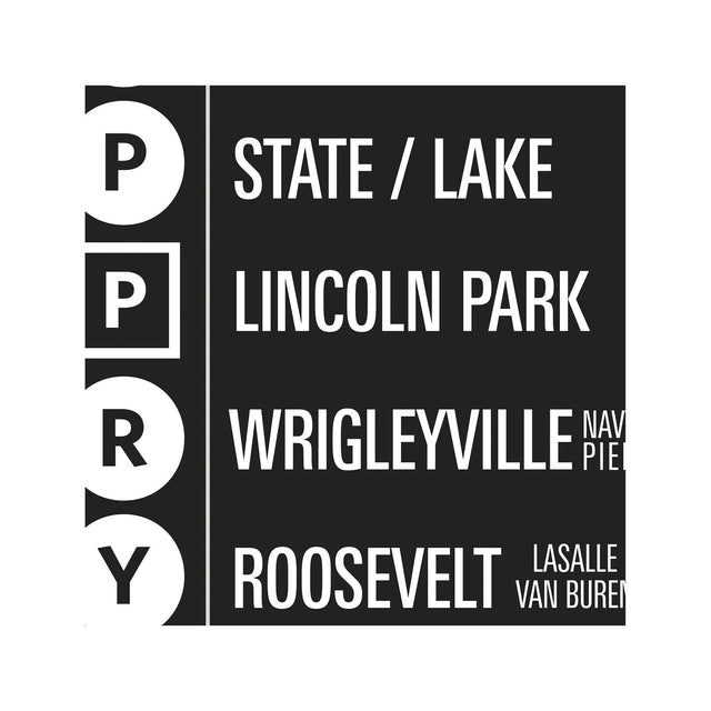 CHICAGO ILLINOIS Transit Scroll - Foundry