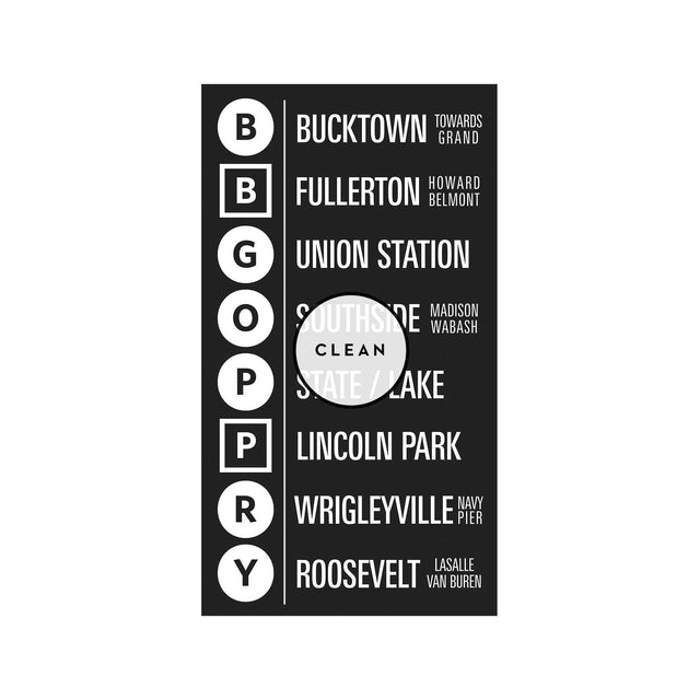 CHICAGO ILLINOIS Transit Scroll - Foundry