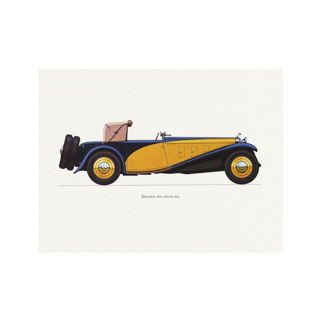 CLASSIC CAR - DELAGE (DS SS 100), 1933 - Foundry