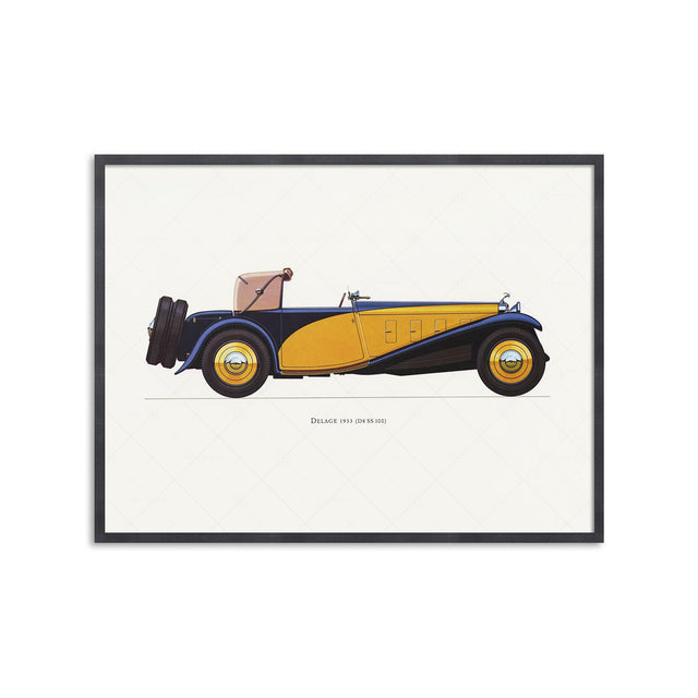CLASSIC CAR - DELAGE (DS SS 100), 1933 - Foundry