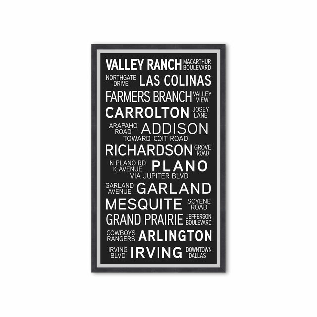 DALLAS TEXAS Bus Scroll - VALLEY RANCH - Foundry