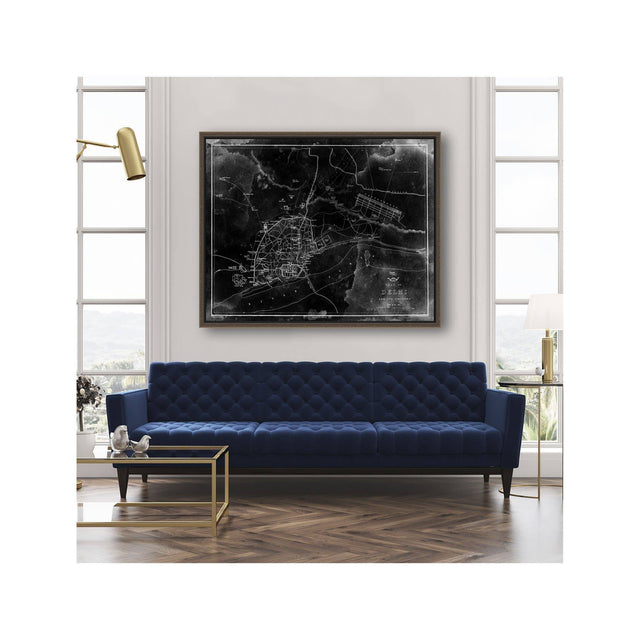 DELHI, INDIA - MAP of 1894 - Foundry