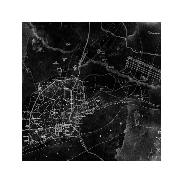 DELHI, INDIA - MAP of 1894 - Foundry