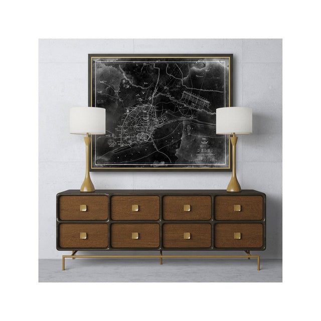 DELHI, INDIA - MAP of 1894 - Foundry