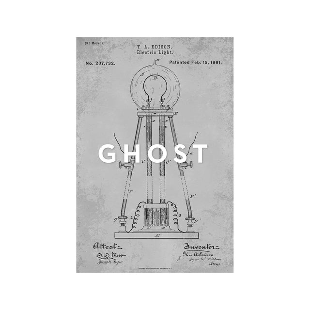 EDISON LIGHT BULB Patent #1 - Foundry