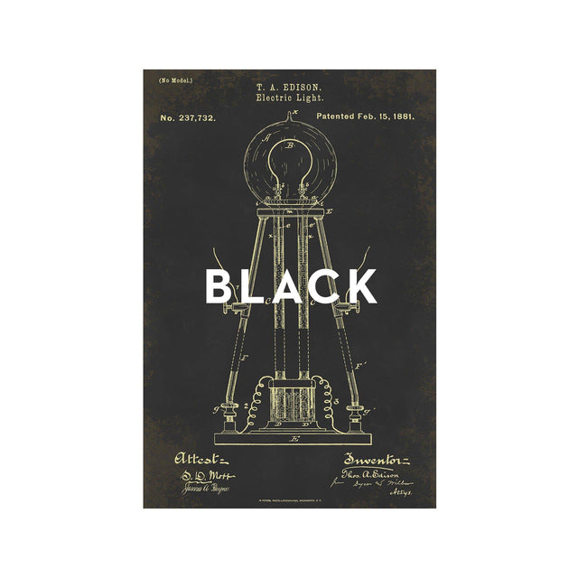 EDISON LIGHT BULB Patent #1 - Foundry