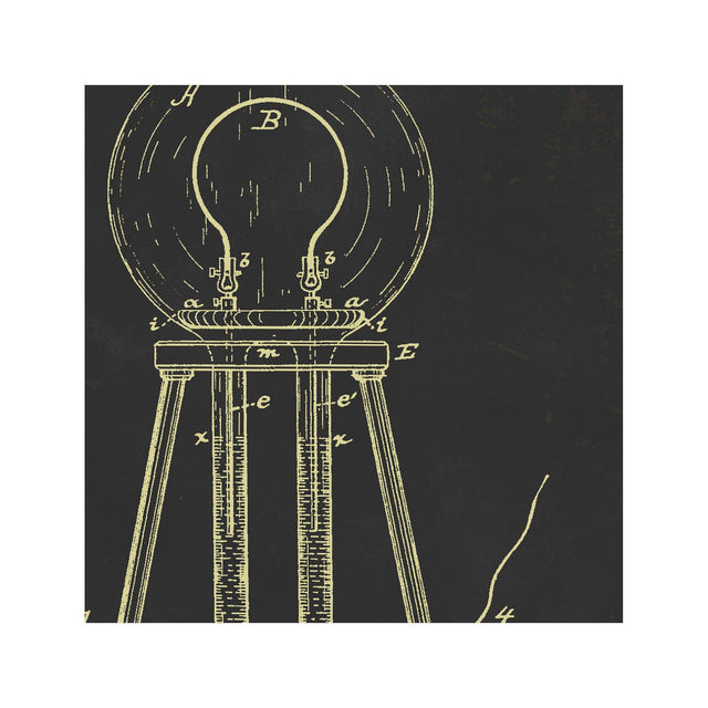 EDISON LIGHT BULB Patent #1 - Foundry