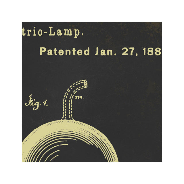 EDISON LIGHT BULB Patent #2 - Foundry