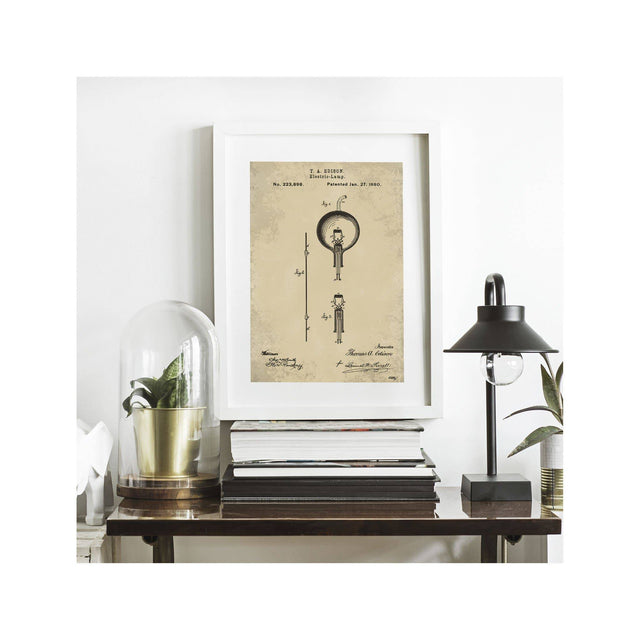 EDISON LIGHT BULB Patent #2 - Foundry