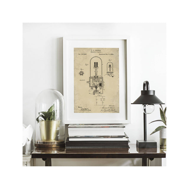 EDISON LIGHT BULB Patent #3 - Foundry