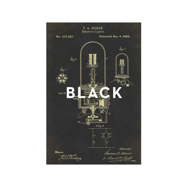 EDISON LIGHT BULB Patent #3 - Foundry