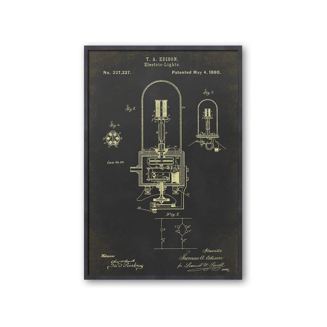 EDISON LIGHT BULB Patent #3 - Foundry