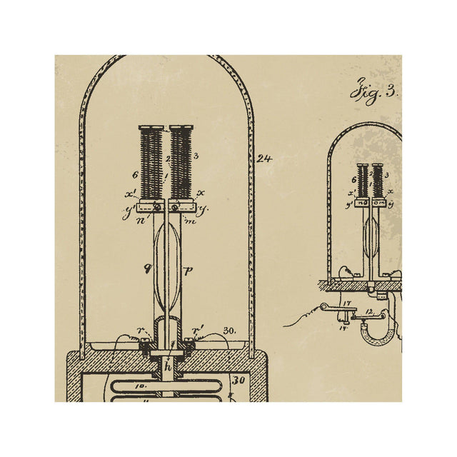 EDISON LIGHT BULB Patent #3 - Foundry