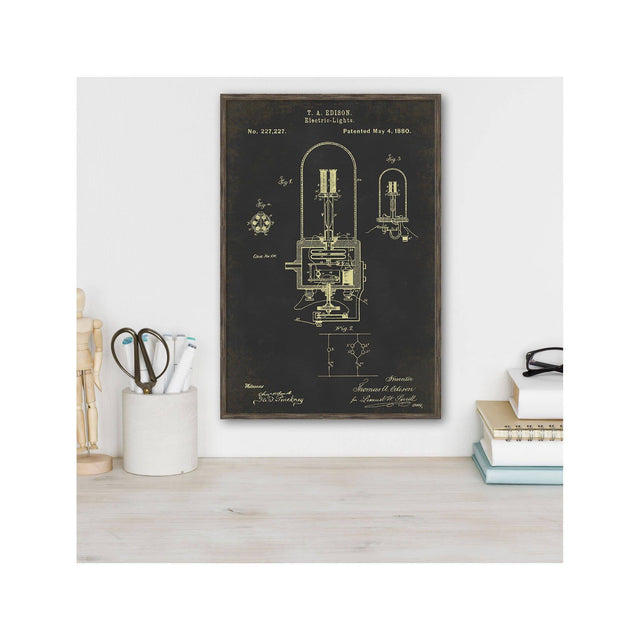 EDISON LIGHT BULB Patent #3 - Foundry