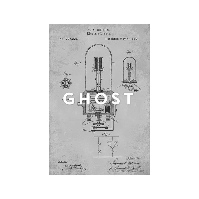 EDISON LIGHT BULB Patent #3 - Foundry