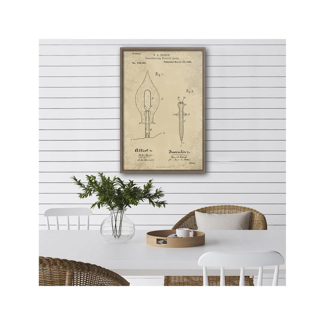 EDISON LIGHT BULB Patent #4 - Foundry