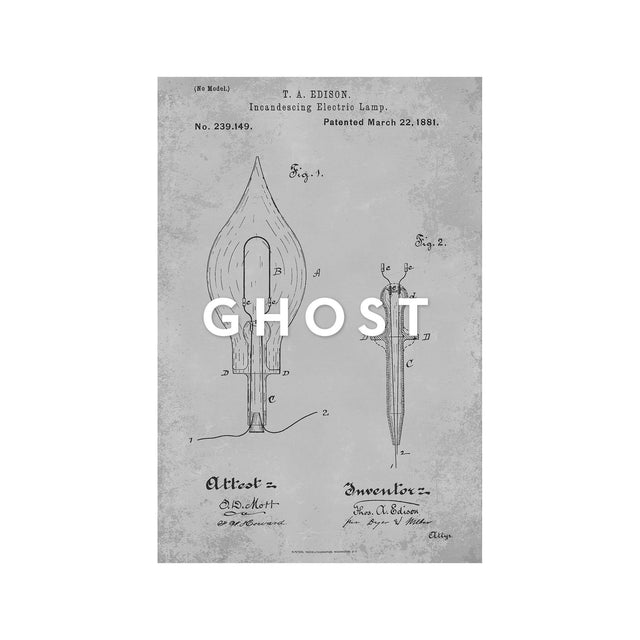 EDISON LIGHT BULB Patent #4 - Foundry