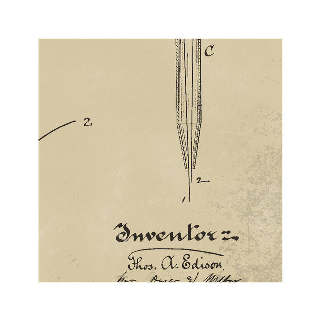 EDISON LIGHT BULB Patent #4 - Foundry
