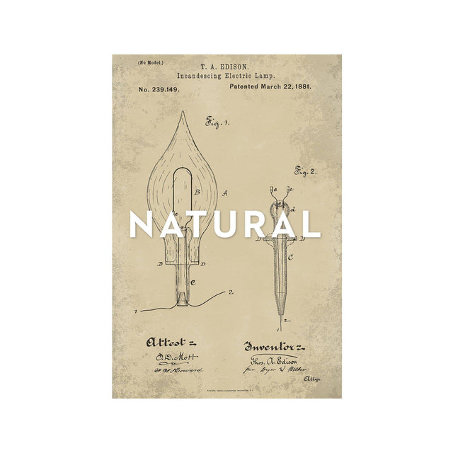 EDISON LIGHT BULB Patent #4 - Foundry