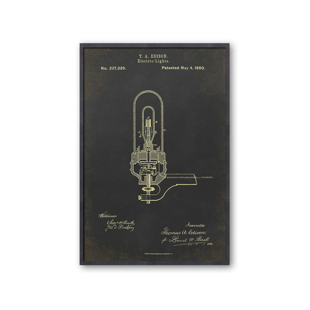 EDISON LIGHT BULB Patent #5 - Foundry