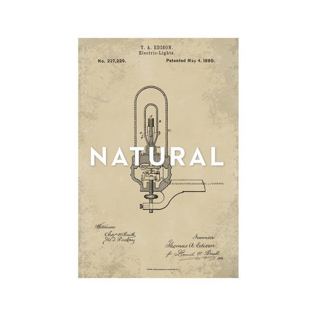 EDISON LIGHT BULB Patent #5 - Foundry